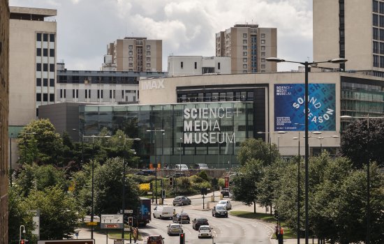 Exterior of National Science and Media Museum as seen from Bradford city centre