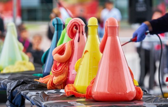 Colourful slimes on display at Bradford Science Festival