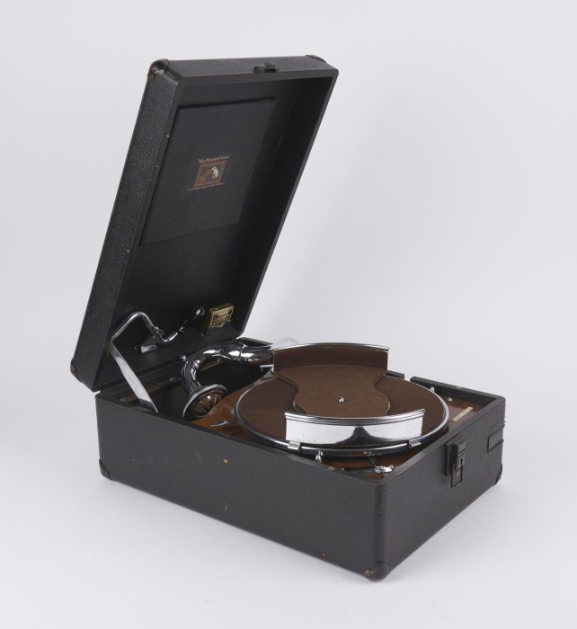 Portable gramophone in box